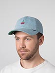 Бейсболка DJINNS арт. Dad Cap DNC Cherry (голубой)